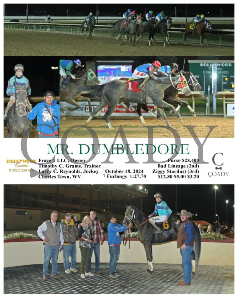 Mr. Dumbledore - 10-18-24 R04 Ct Hollywood Casino At Charles Town Races