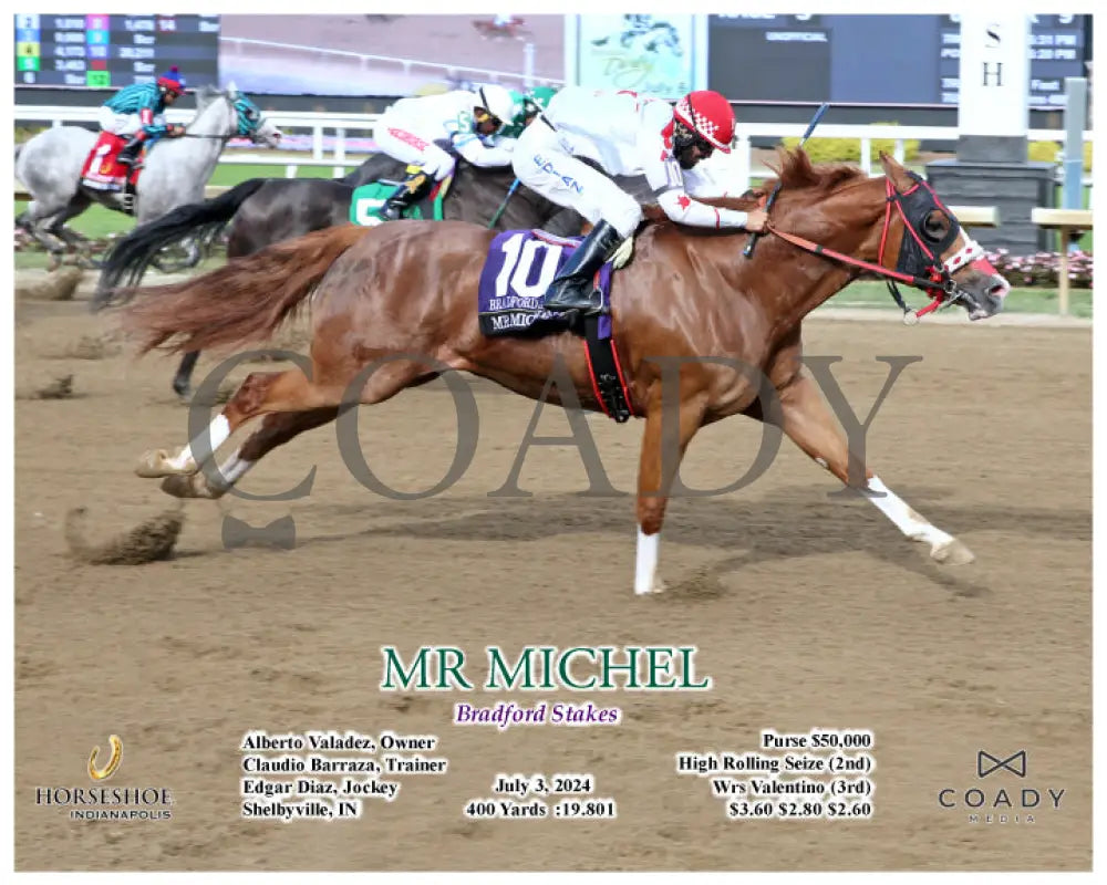 Mr Michel - Bradford Stakes 07-03-24 R09 Ind Action Indiana Grand