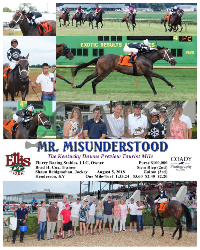 Mr. Misunderstood - 080518 Race 08 Elp Ellis Park