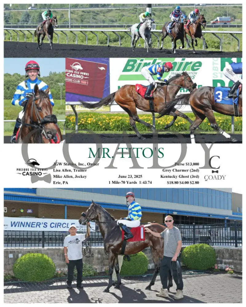 MR. TITO’S - 06-23-25 - R01 - PID Presque Isle Downs