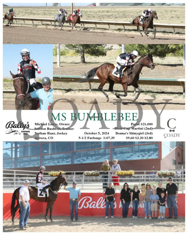 Ms Bumblebee - 10-05-24 R05 Arp Arapahoe Park