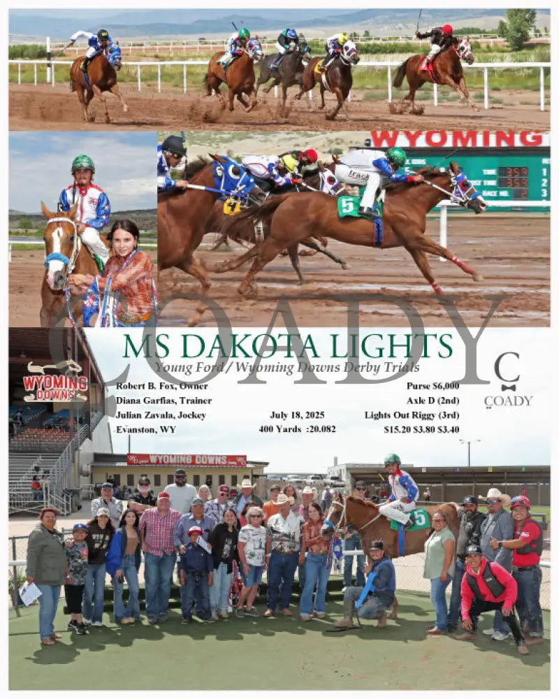 MS DAKOTA LIGHTS - Young Ford / Wyoming Downs Derby Trials - 07-18-25 - R02 - WYO Wyoming Downs