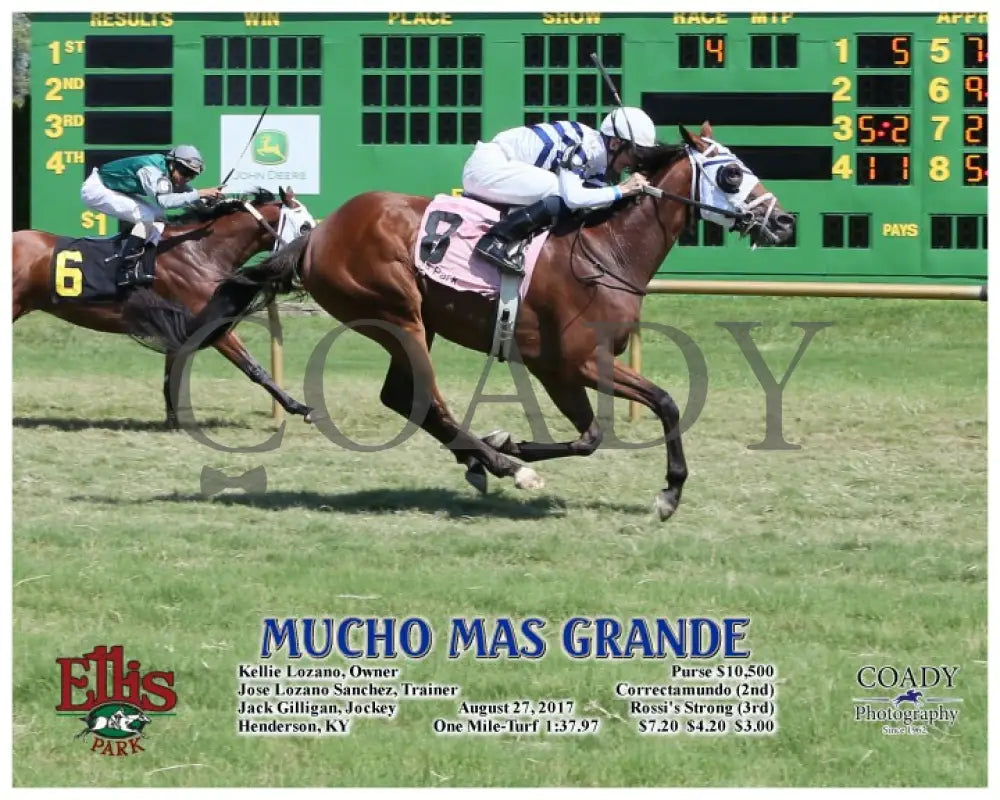 Mucho Mas Grande - 082717 Race 04 Elp A Ellis Park