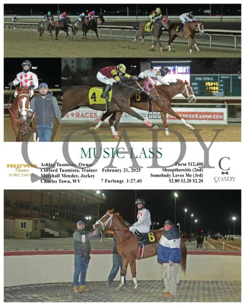 MUSIC LASS - 02-21-25 - R01 - CT Hollywood Casino at Charles Town Races