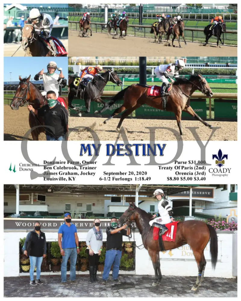 My Destiny - 09-20-20 R10 Cd Churchill Downs