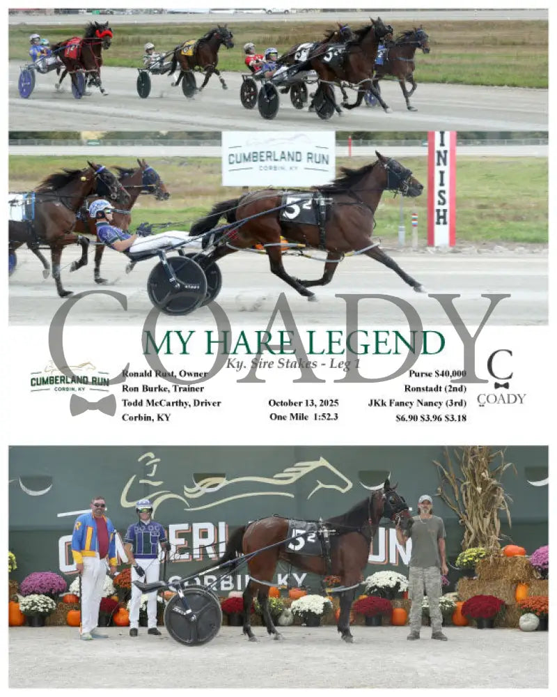 MY HARE LEGEND - 101325 - Race 02 - CMR Presque Isle Downs