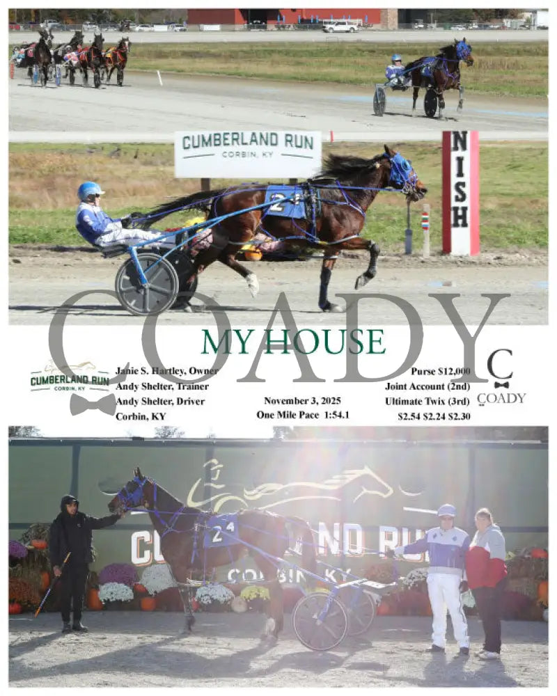 MY HOUSE - 110325 - Race 04 - CMR Presque Isle Downs