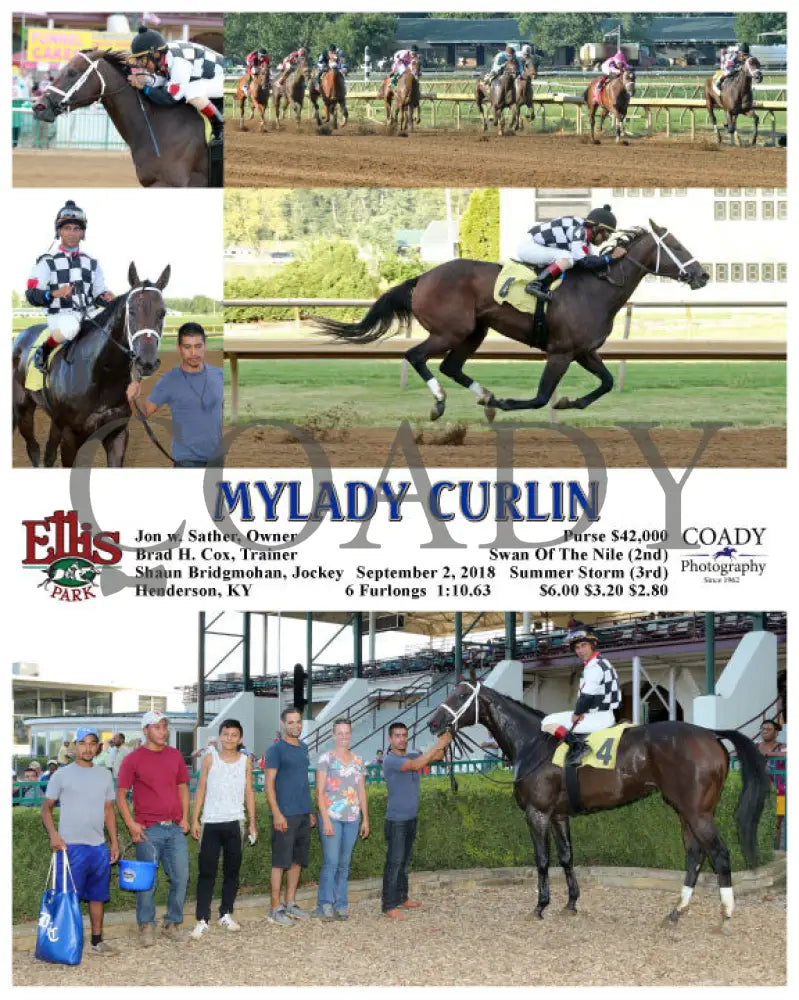 Mylady Curlin - 090218 Race 10 Elp Ellis Park