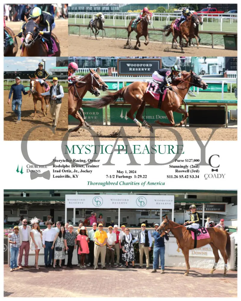 Mystic Pleasure - 05-01-24 R07 Cd Churchill Downs