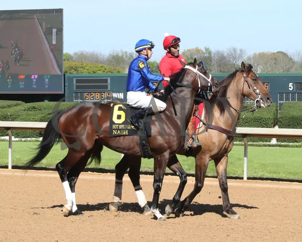 Nash - The Hot Springs 2Nd Running 03 - 23 - 24 R08 Op Post Parade 03 Oaklawn Park