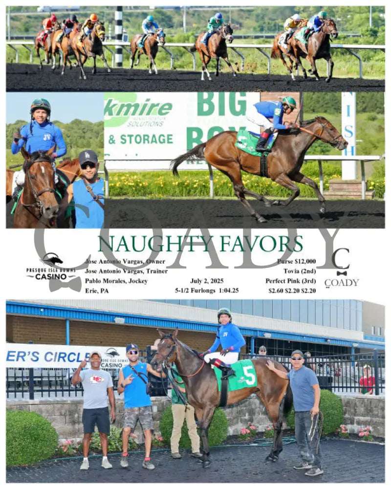 NAUGHTY FAVORS - 07-02-25 - R06 - PID Presque Isle Downs