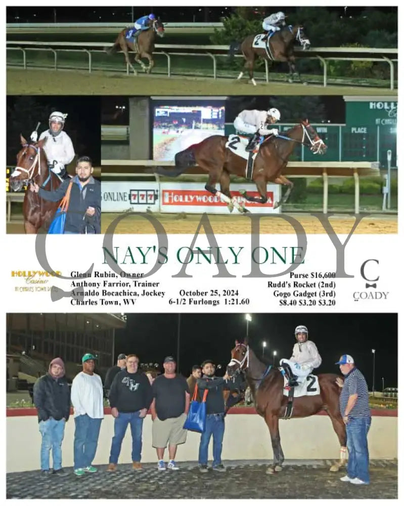 Nay’s Only One - 10-25-24 R05 Ct Hollywood Casino At Charles Town Races
