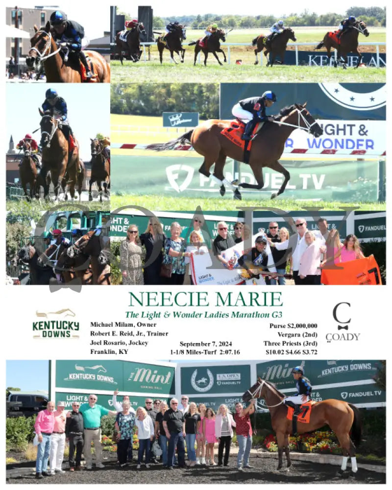 Neecie Marie - The Light & Wonder Ladies Marathon G3 09-07-24 R06 Kd Kentucky Downs