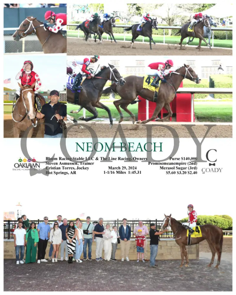 Neom Beach - 03 - 29 - 24 R10 Op Oaklawn Park