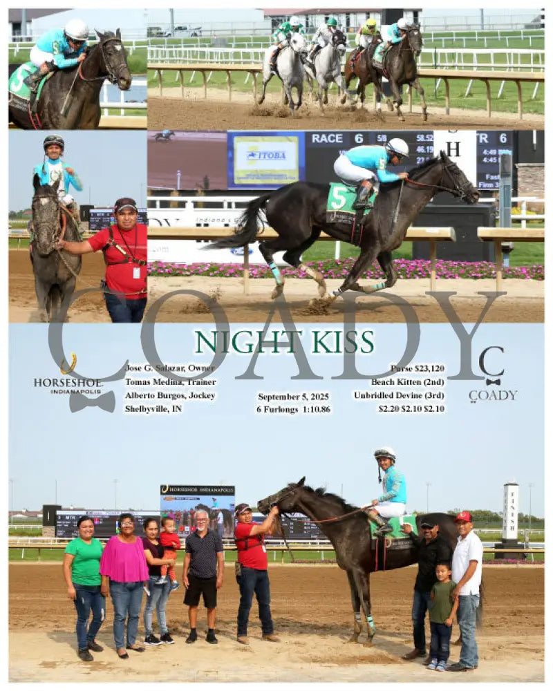NIGHT KISS 09 05 25 R06 IND Indiana Grand