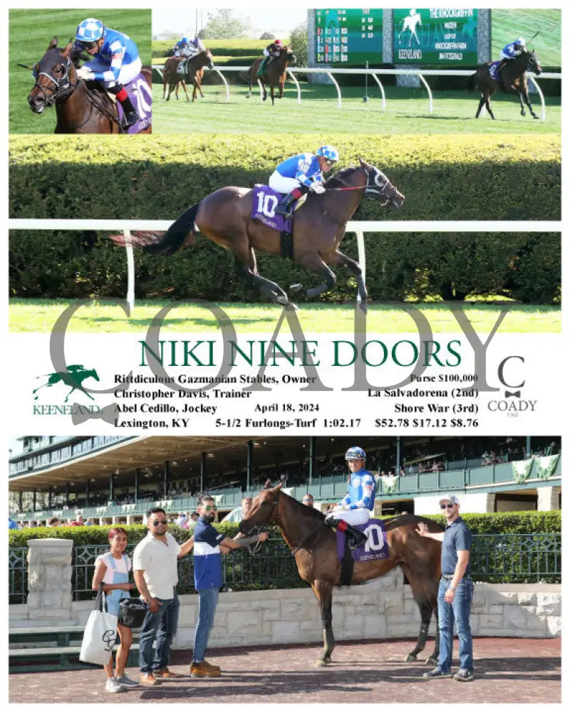 Niki Nine Doors - 04 - 18 - 24 R09 Kee Keeneland