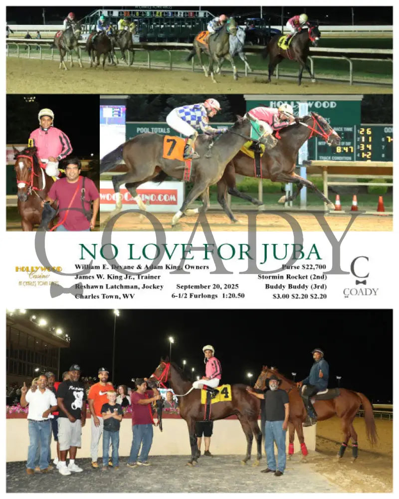 NO LOVE FOR JUBA - 09-20-25 - R04 - CT Hollywood Casino at Charles Town Races