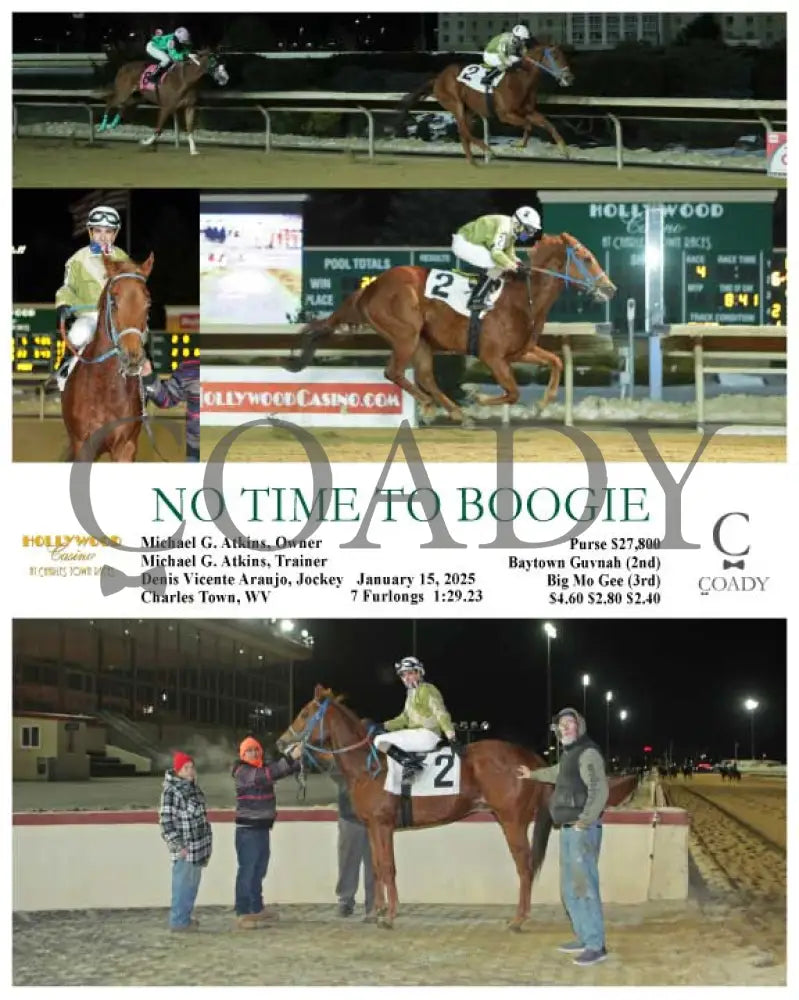 No Time To Boogie - 01-15-25 R04 Ct Hollywood Casino At Charles Town Races