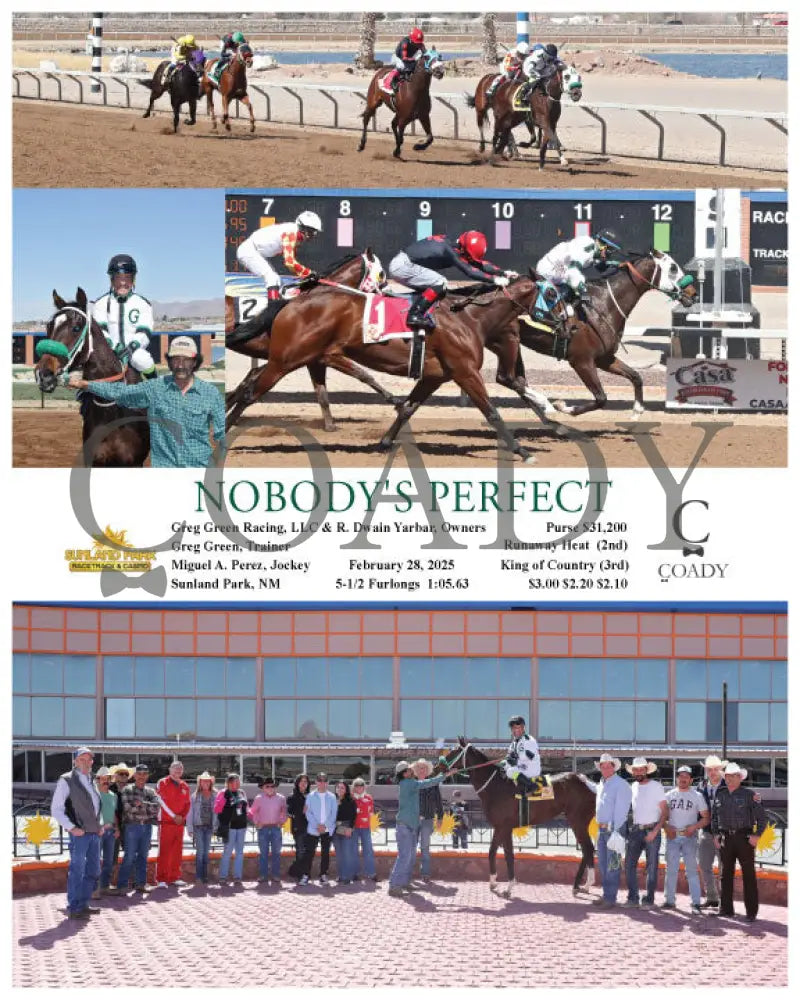 NOBODY’S PERFECT - 02-28-25 - R01 - SUN Turfway Park