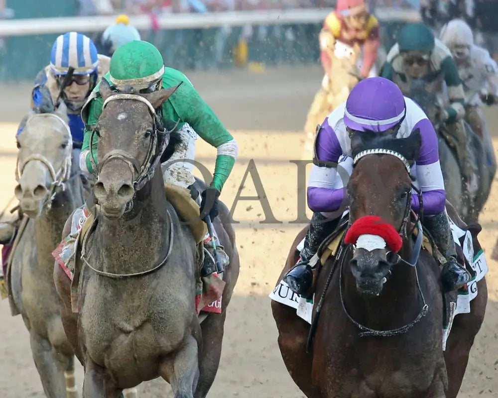 Nyquist - 050716 Race 12 Cd Inside Finish 03 Kentucky Derby
