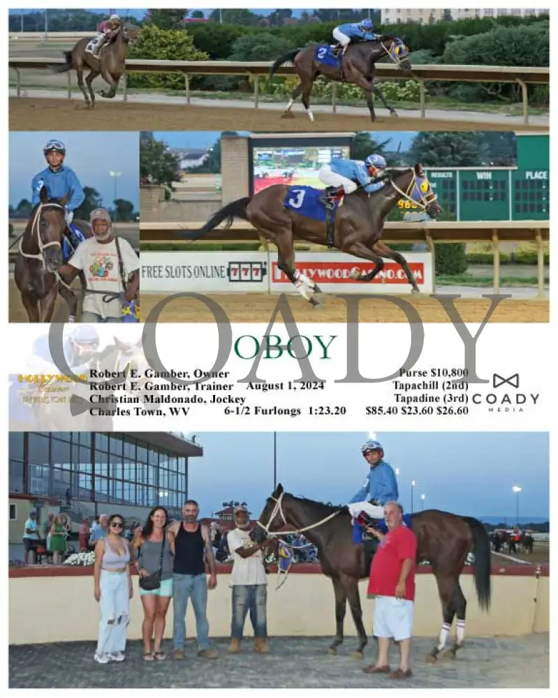 Oboy - 08-01-24 R03 Ct Hollywood Casino At Charles Town Races