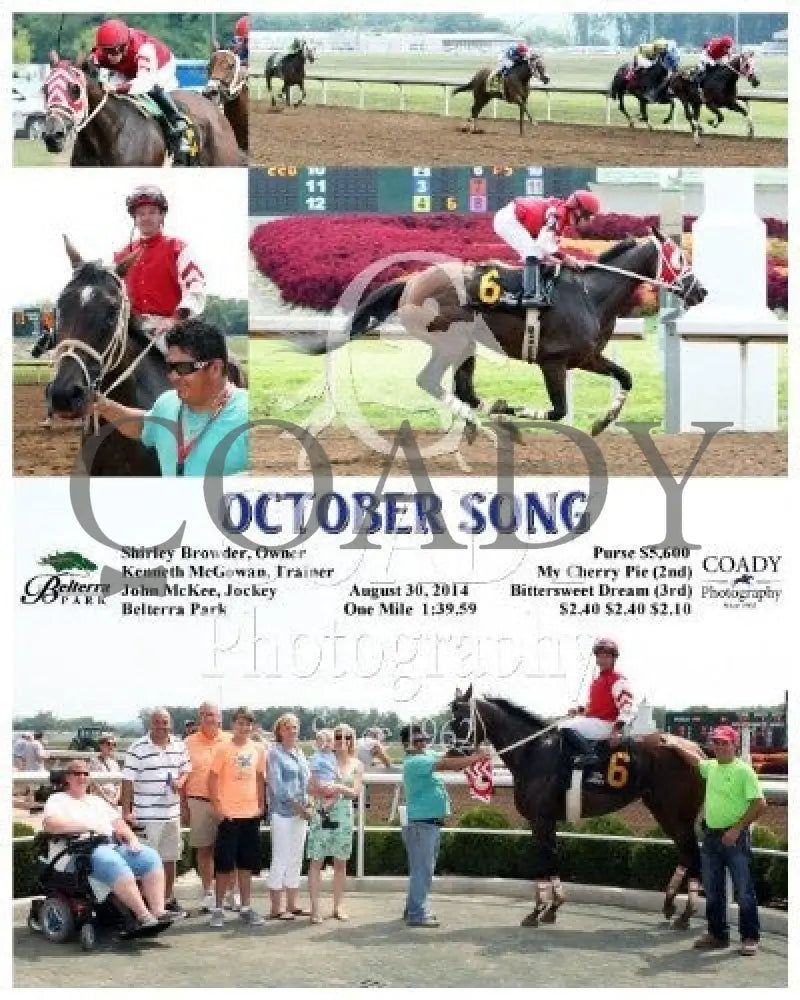 October Song - 083014 Race 02 Btp Belterra Park