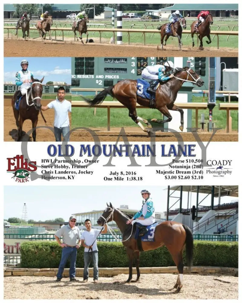 Old Mountain Lane - 070816 Race 06 Elp Ellis Park