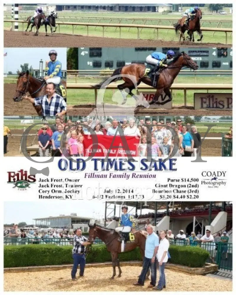 Old Times Sake - 071214 Race 05 Elp Ellis Park