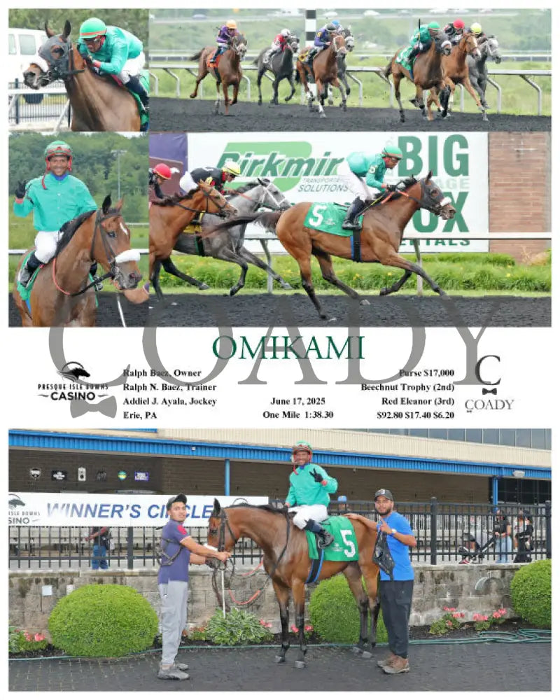 OMIKAMI - 06-17-25 - R04 - PID Presque Isle Downs