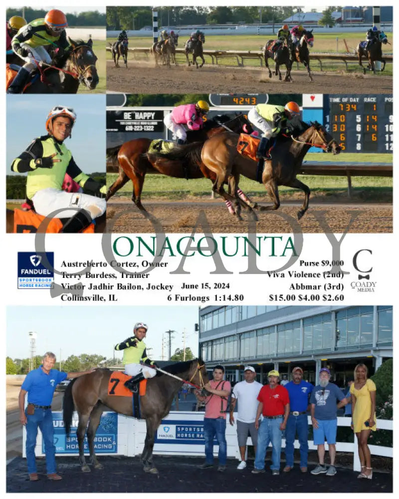 Onacounta - 06-15-24 R01 Fan Fanduel Sportsbook Horse Racing