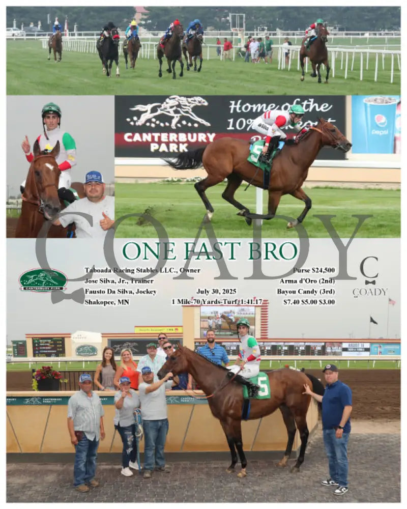 ONE FAST BRO - 07-30-25 - R02 - CBY Canterbury Park