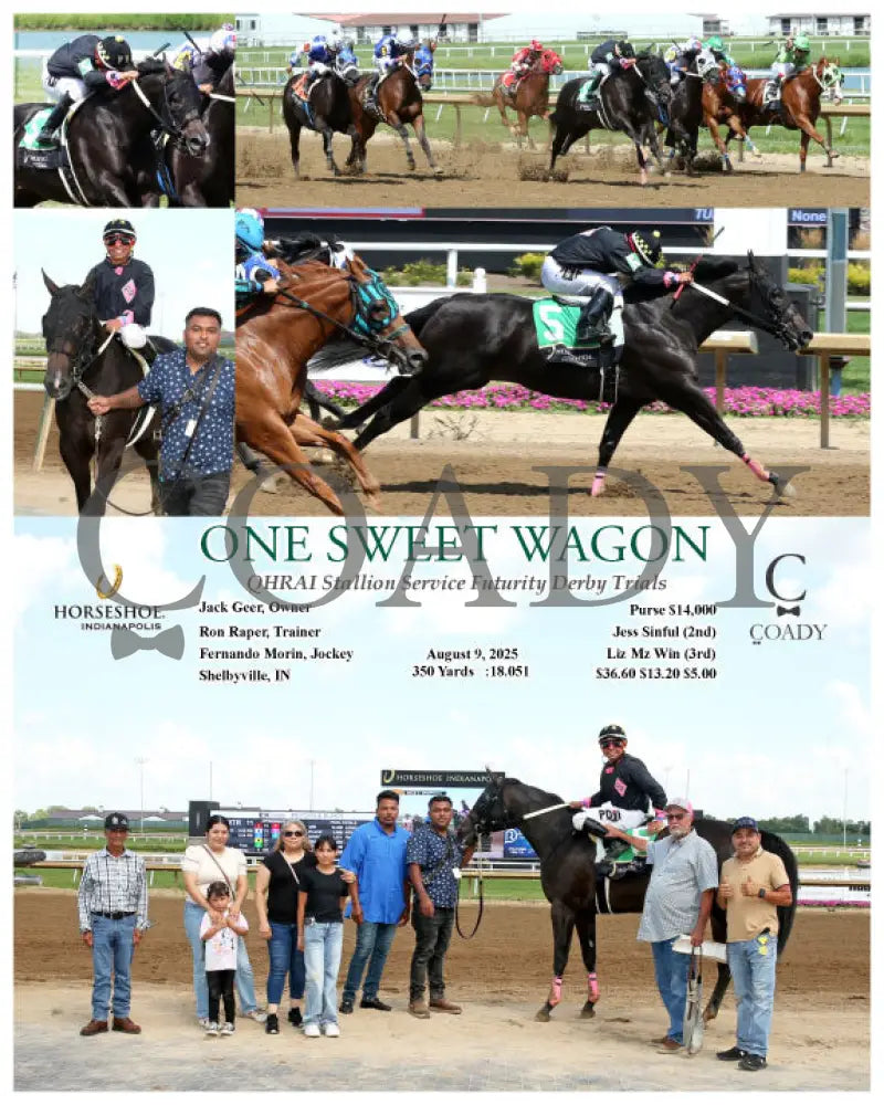 ONE SWEET WAGON - QHRAI Stallion Service Futurity Derby Trials - 08-09-25 - R11 - IND Indiana Grand
