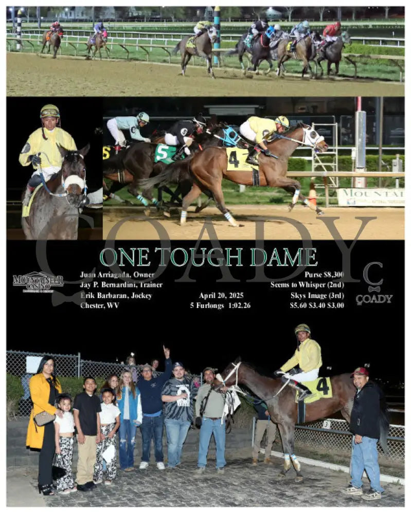 ONE TOUGH DAME - 04-20-25 - R06 - MNR Mountaineer Park