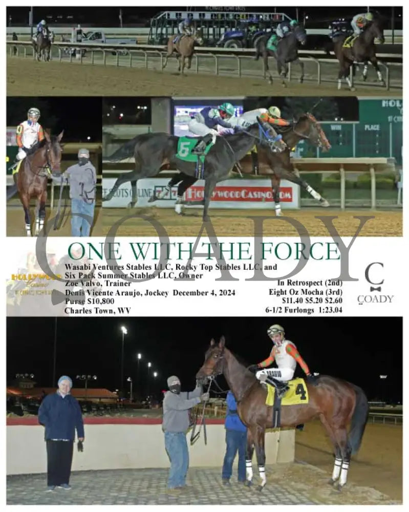 One With The Force - 12-04-24 R01 Ct Hollywood Casino At Charles Town Races