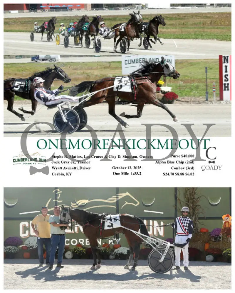 ONEMORENKICKMEOUT - 10-12-25 - R05 - CMR Presque Isle Downs