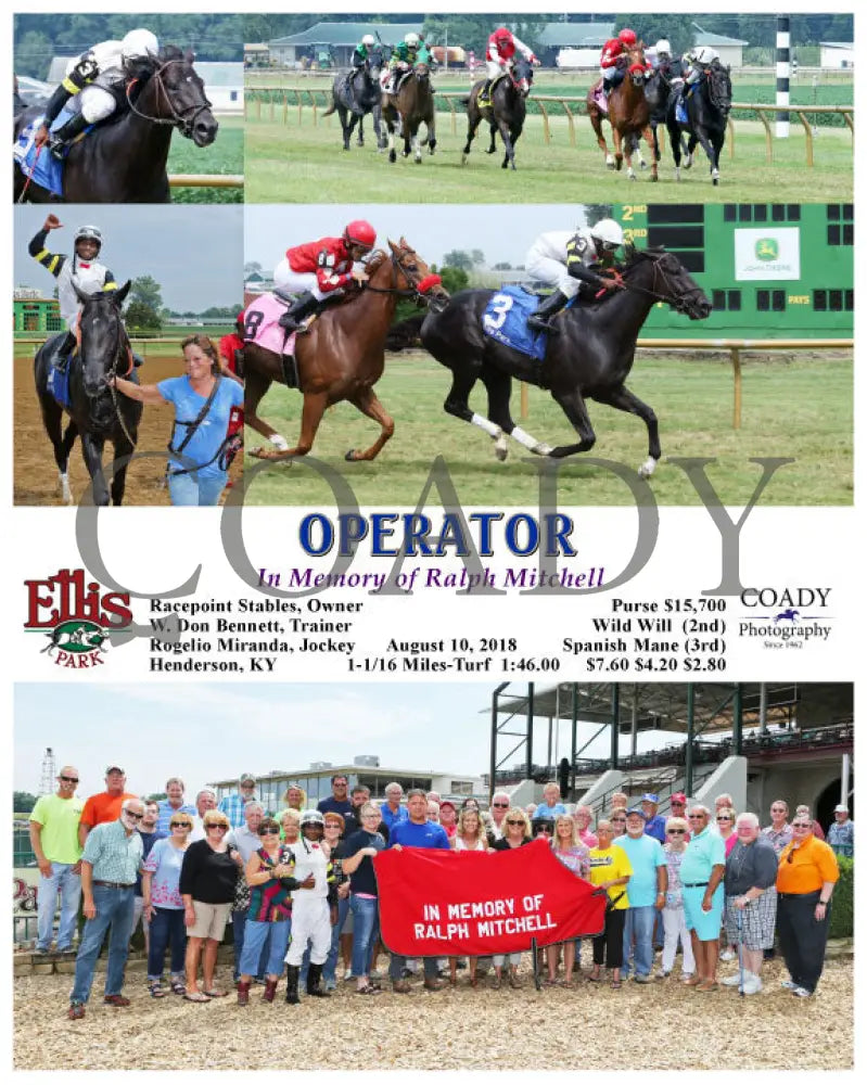 Operator - 081018 Race 05 Elp Group Ellis Park