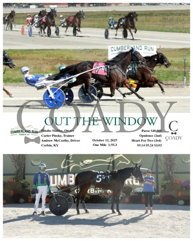 OUT THE WINDOW - 10-12-25 - R08 - CMR Presque Isle Downs
