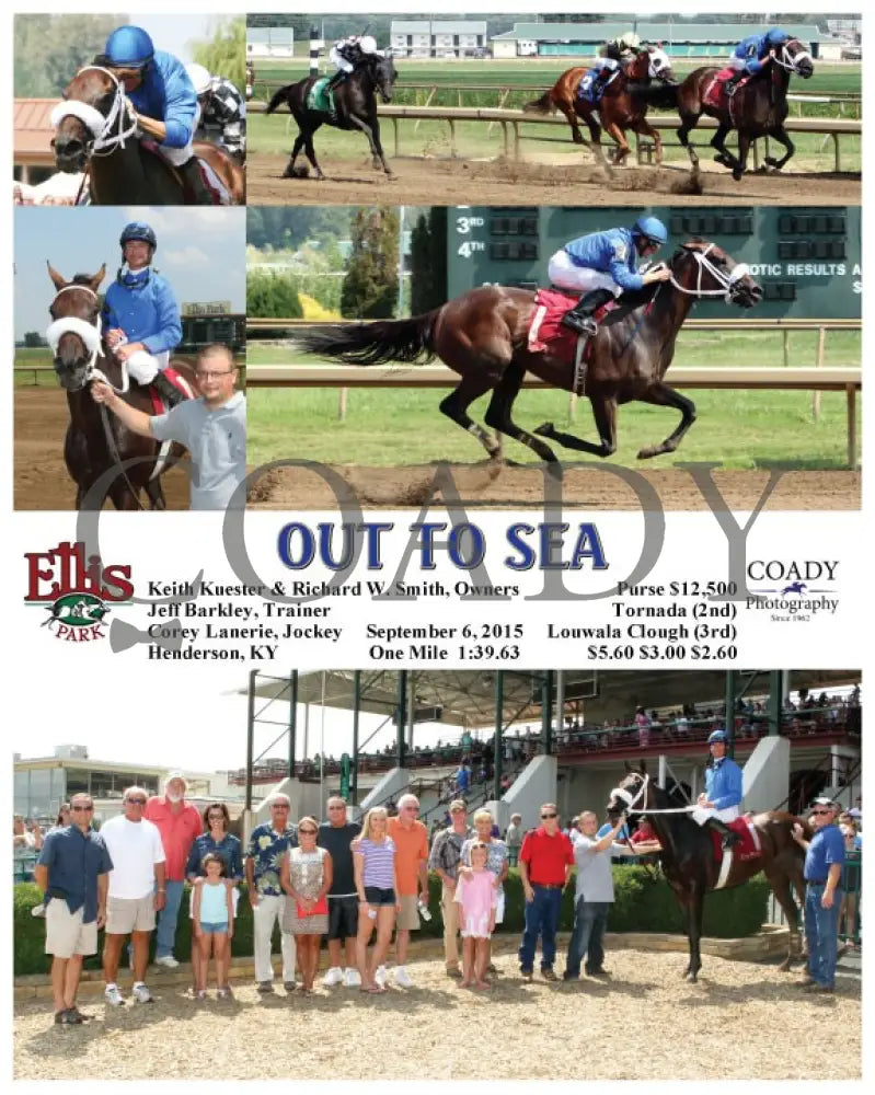 Out To Sea - 090615 Race 02 Elp Ellis Park