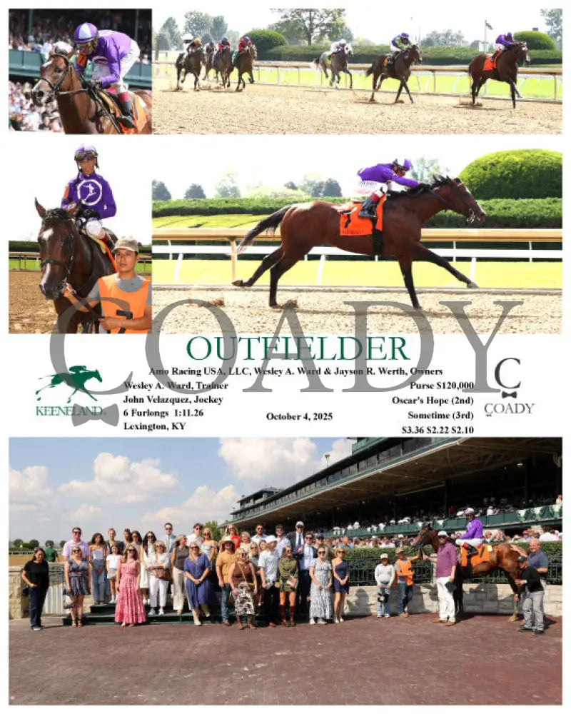 OUTFIELDER - 100425 - Race 03 - KEE Keeneland