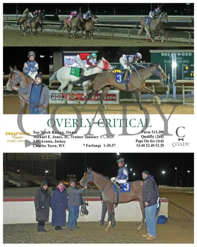 Overly Critical - 01-17-25 R09 Ct Hollywood Casino At Charles Town Races