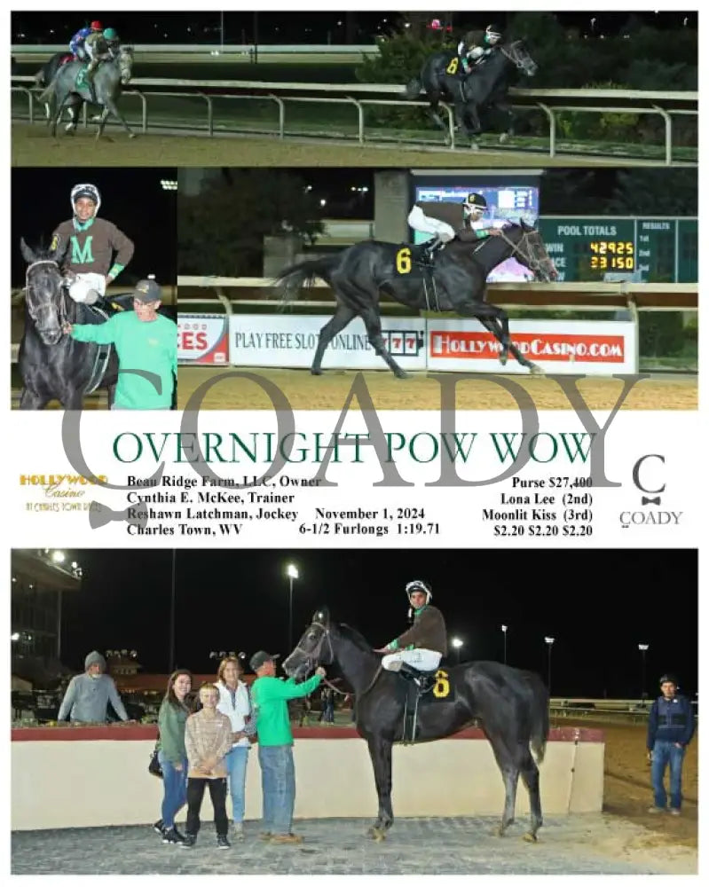 Overnight Pow Wow - 11-01-24 R04 Ct Hollywood Casino At Charles Town Races