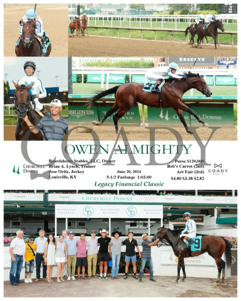 Owen Almighty - 06-20-24 R05 Cd Churchill Downs