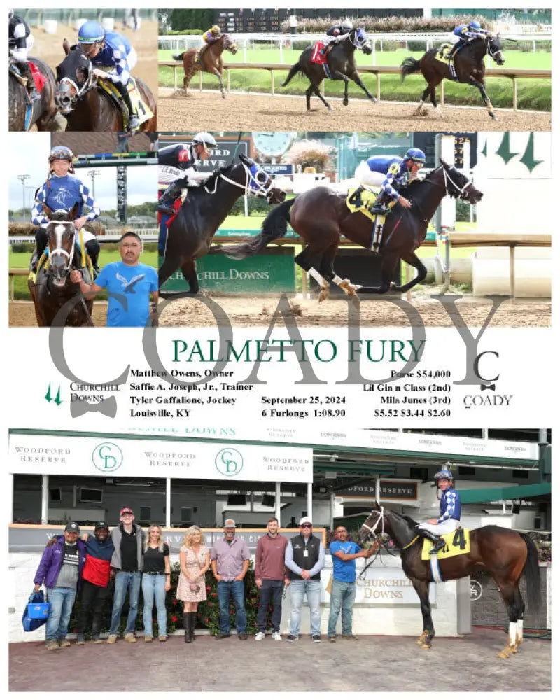 Palmetto Fury - 09-25-24 R01 Cd Churchill Downs