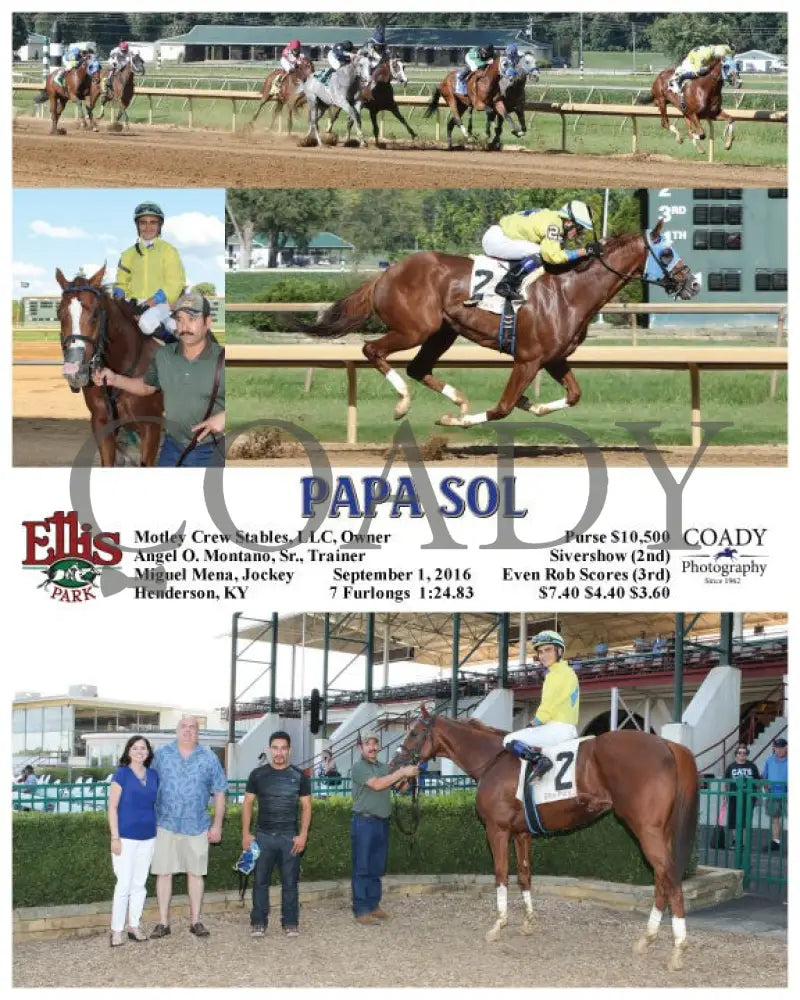 Papa Sol - 090116 Race 08 Elp Ellis Park