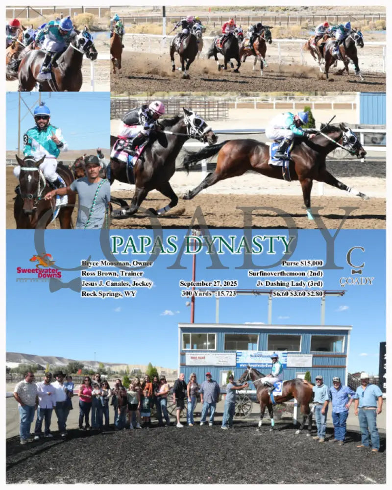 PAPAS DYNASTY - 09-27-25 - R05 - SWF Sweetwater Downs