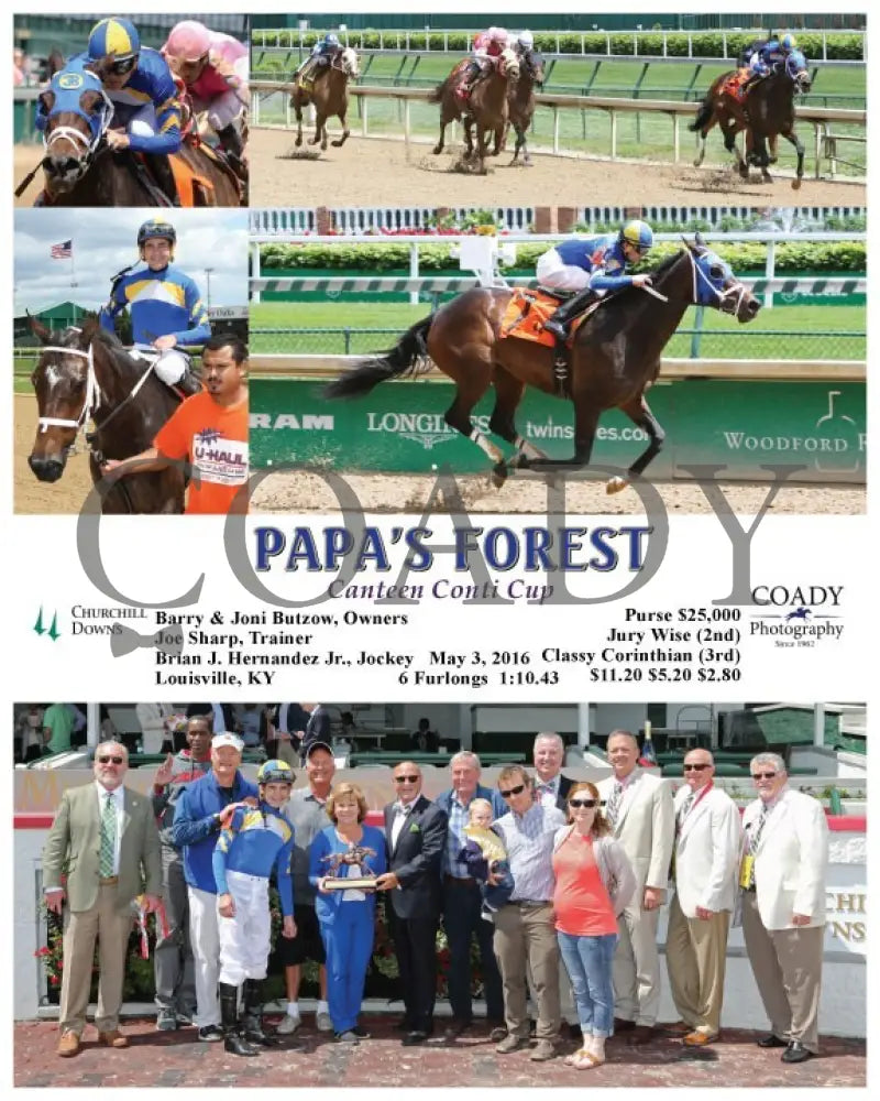Papa’s Forest - 050316 Race 05 Group Churchill Downs