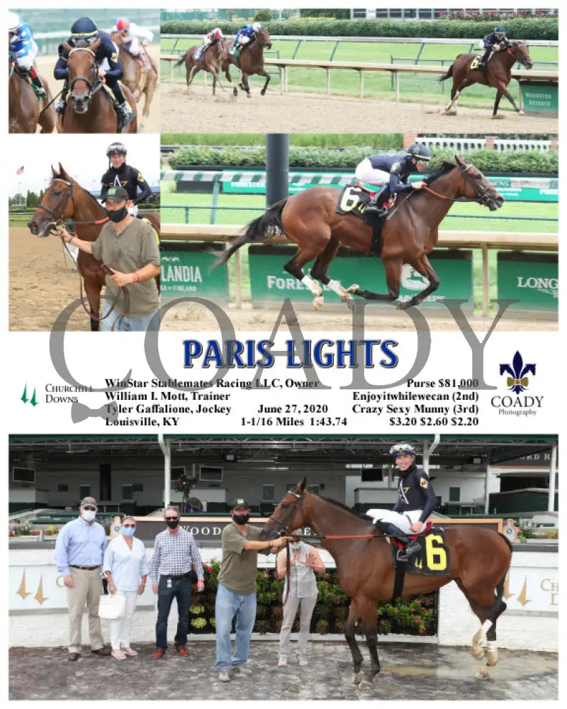 Paris Lights - 06-27-20 R06 Cd Churchill Downs