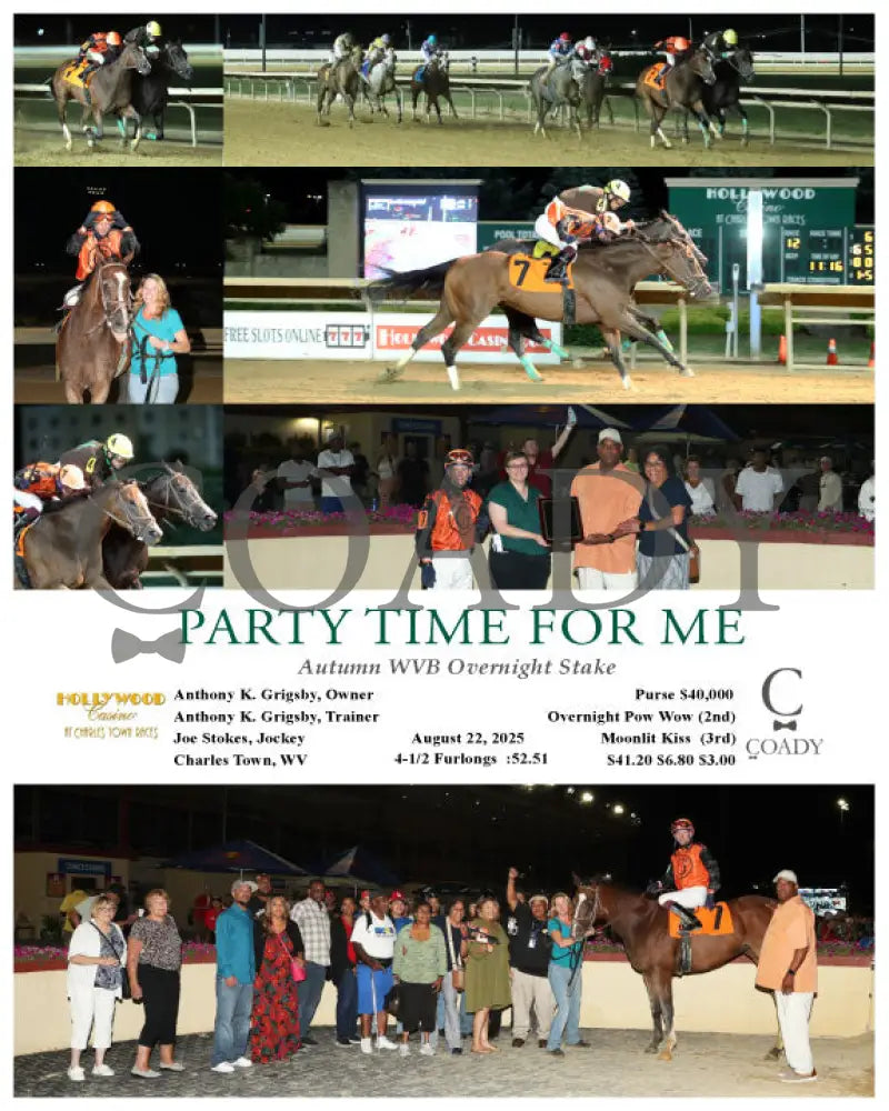 PARTY TIME FOR ME - Autumn WVB Overnight - 08-22-25 - R12 - CT Hollywood Casino at Charles Town Races