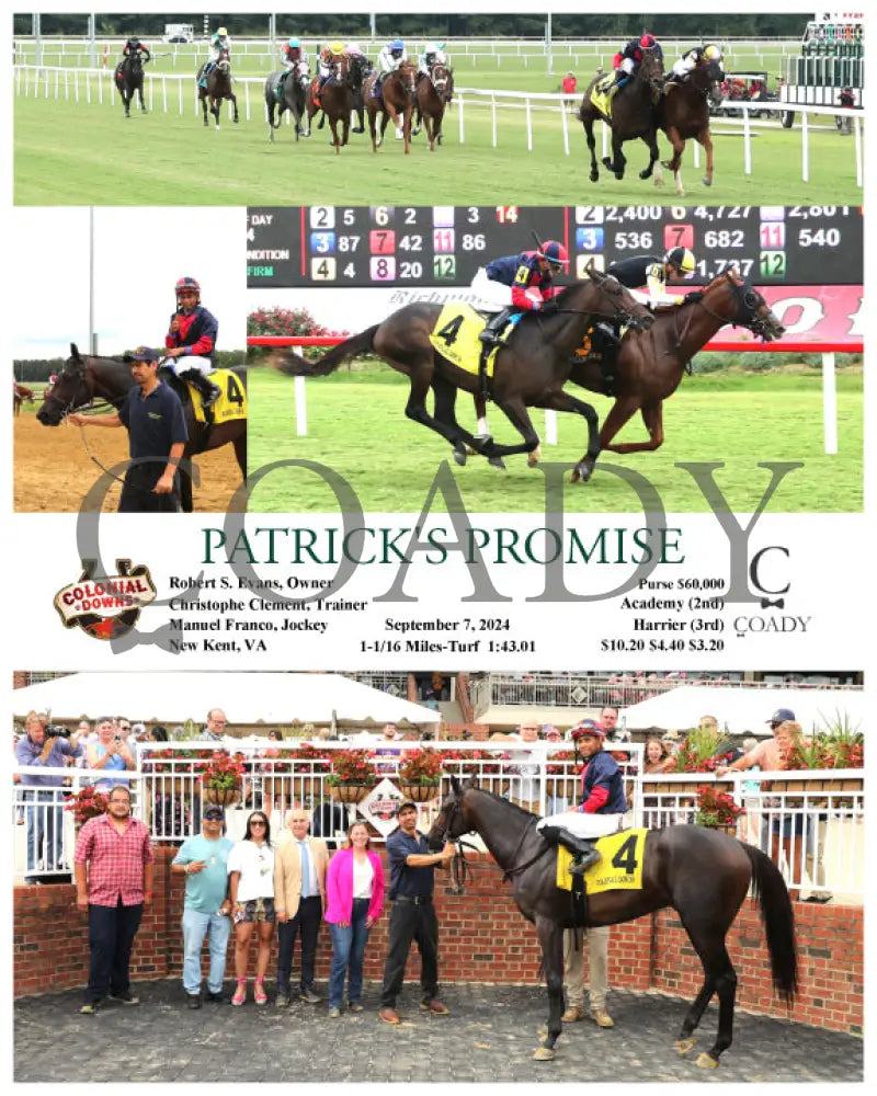 Patrick’s Promise - 09-07-24 R04 Cnl Colonial Downs