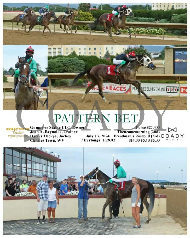 Pattern Bet - 07-13-24 R02 Ct Hollywood Casino At Charles Town Races